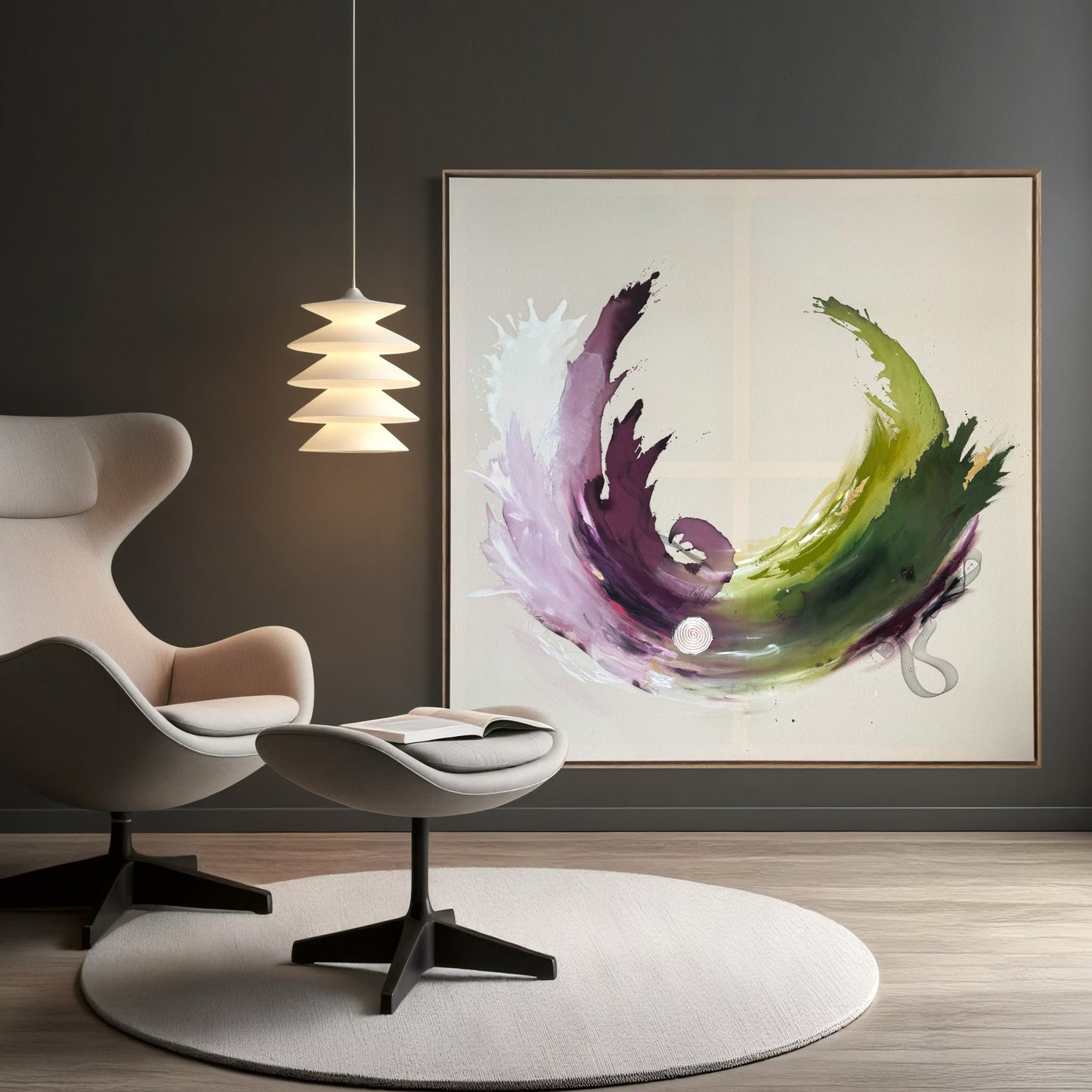 Circle of fusion - 150x150 cm