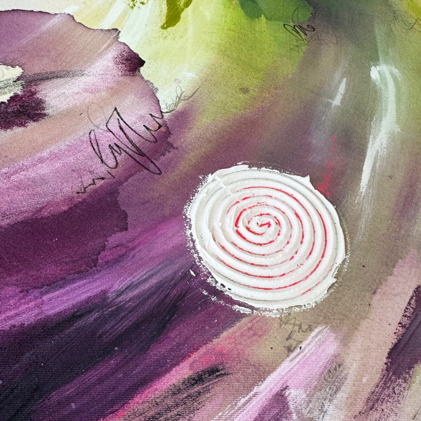 Circle of fusion - 150x150 cm