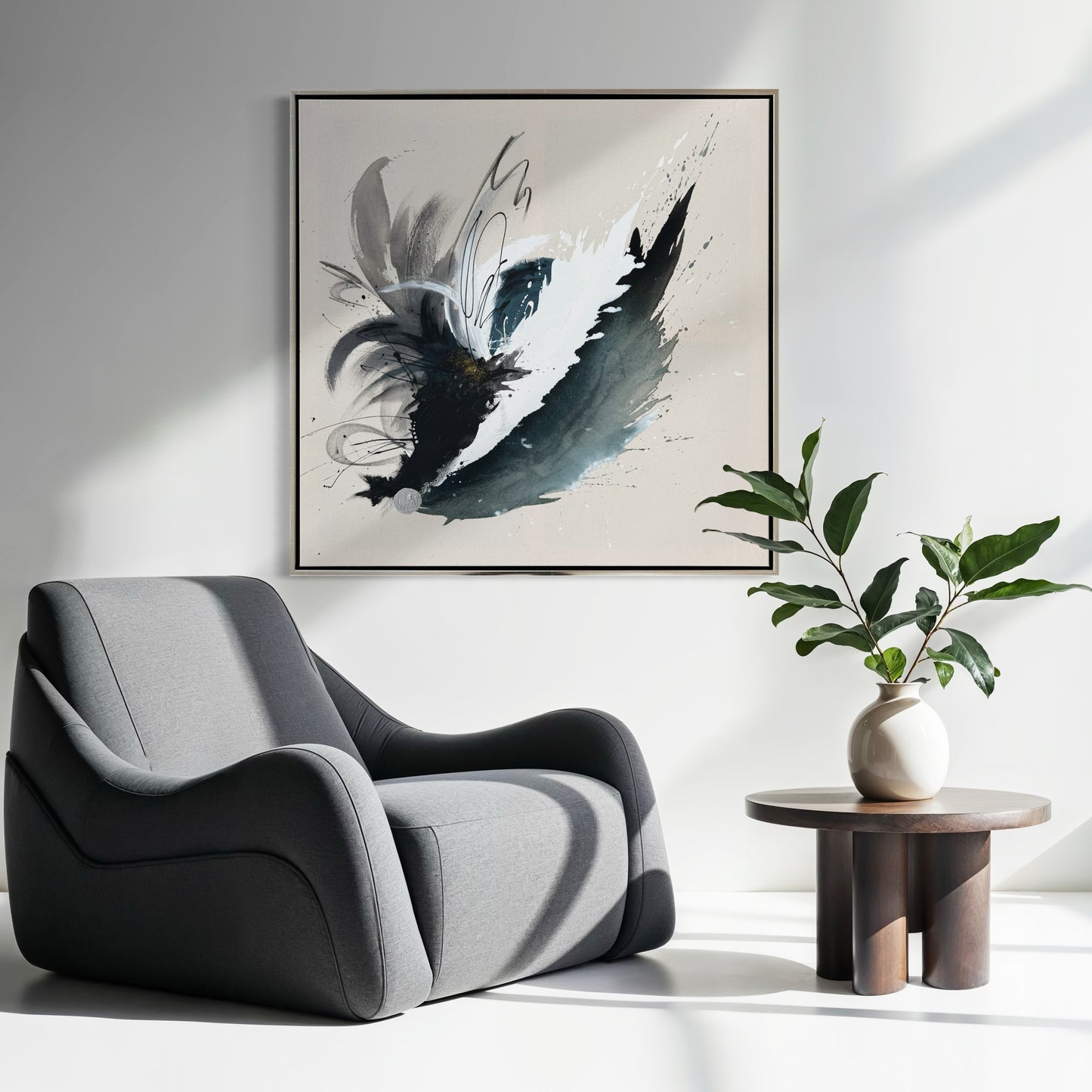 Deep blue sea - 100x100 cm