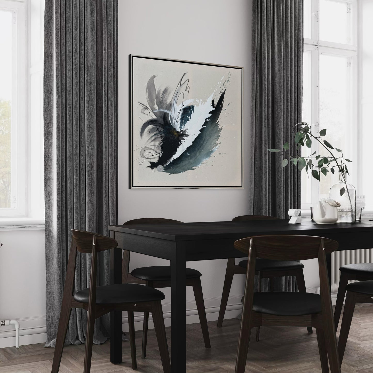 Deep blue sea - 100x100 cm