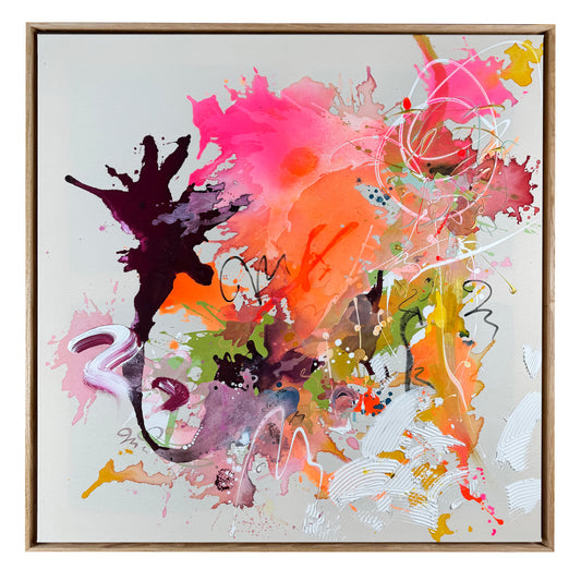 Colour whoos - 100x100 cm