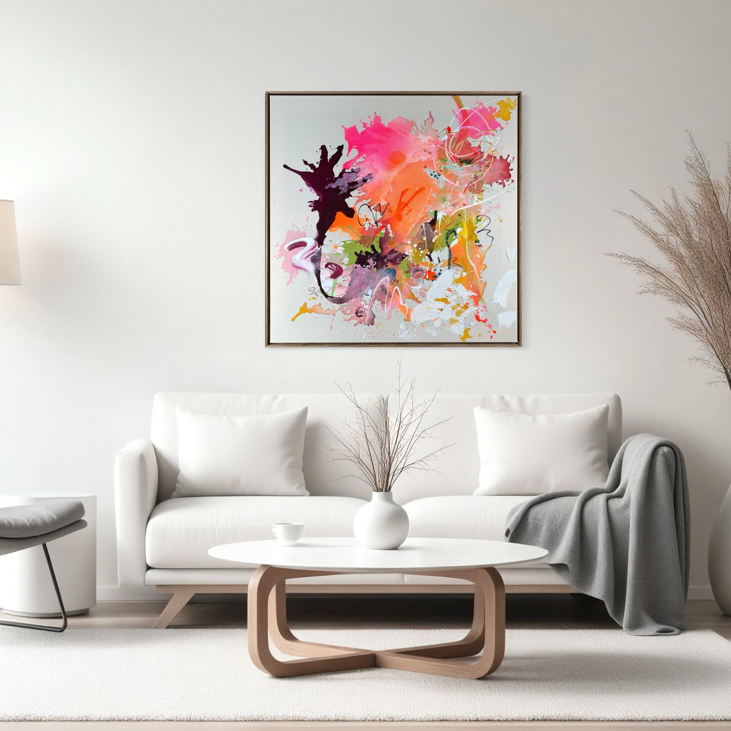 Colour whoos - 100x100 cm