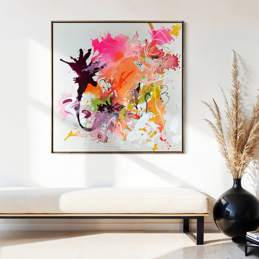 Colour whoos - 100x100 cm