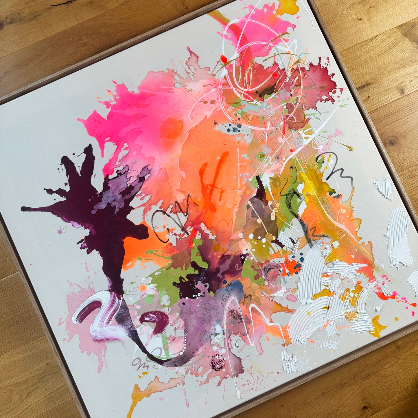 Colour whoos - 100x100 cm