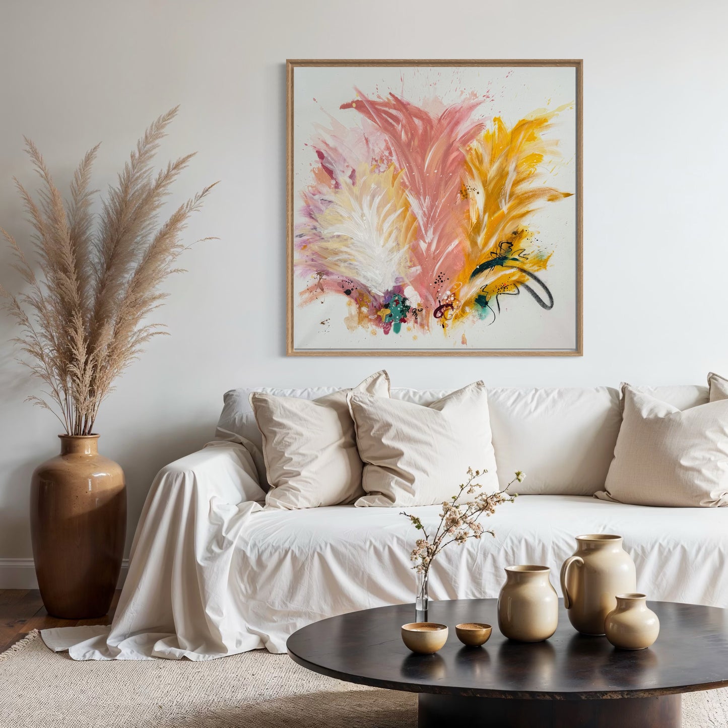 Flower bouquet - 100x100 cm