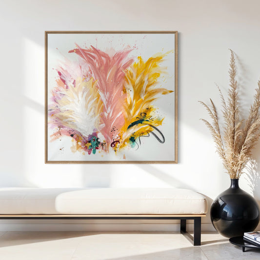 Flower bouquet - 100x100 cm