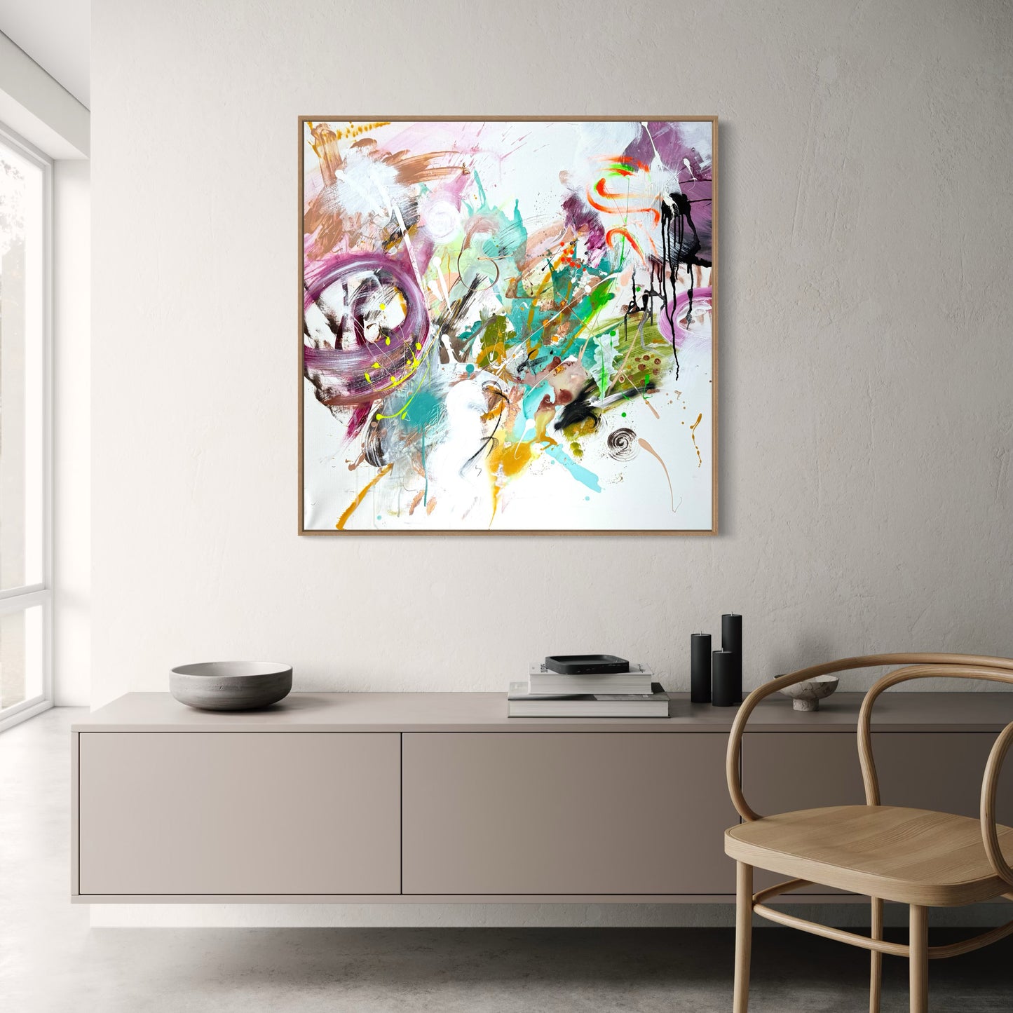 Changing perception - 100x100 cm